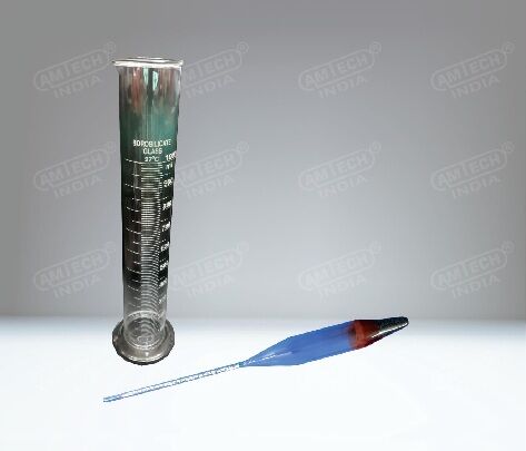 Bouyoucos Hydrometer manufactured by Amtech India for soil texture analysis and sedimentation testing in laboratories